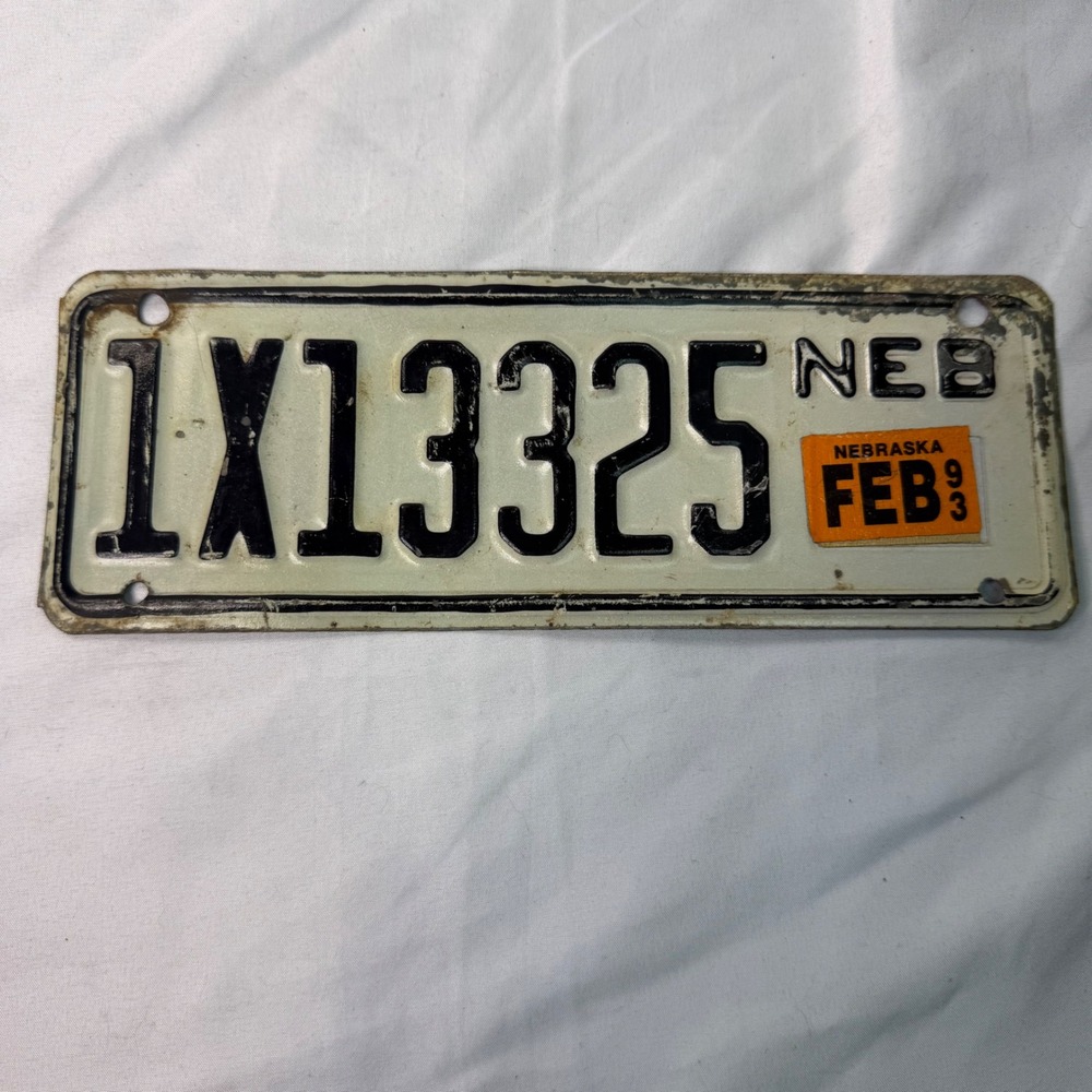 Vintage Metal License‎ Plate Rustic Patina Industrial Decor Collectible